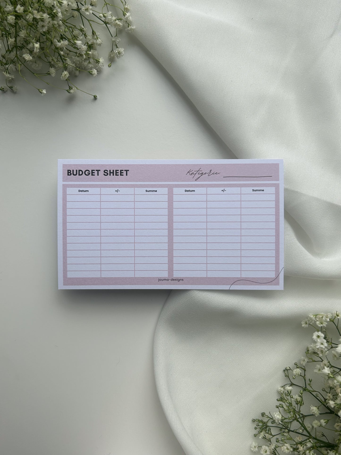 Budget Sheets