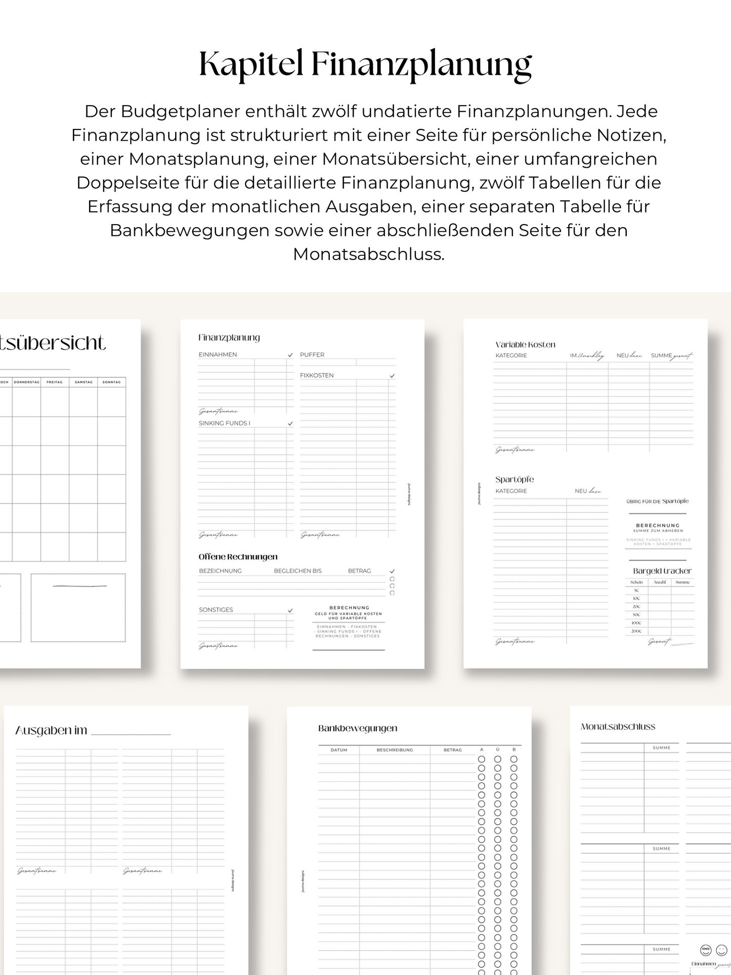 Budgetplaner A5 | 184 Seiten