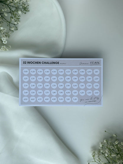 Kleingeldchallenge I 52 Wochen Challenge mini