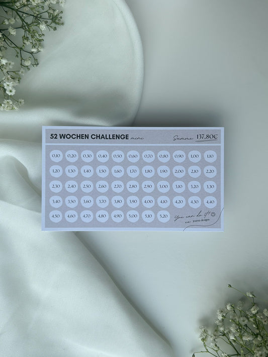 Kleingeldchallenge I 52 Wochen Challenge mini